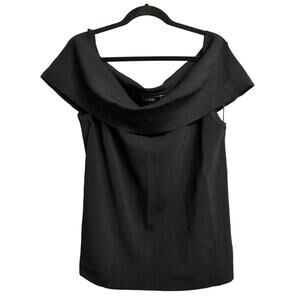 Lauren Ralph Lauren LRL Plus Size Off the Shoulder Sweater OTS Top Black 3X New